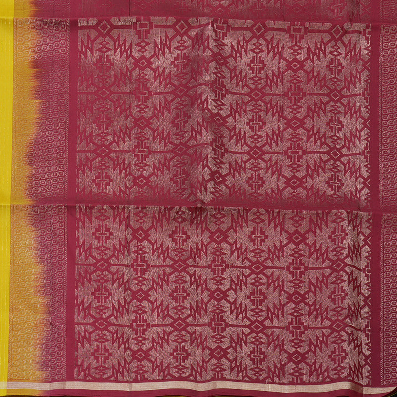 Hayagrivas Lemon Yellow Handloom Soft Silk Saree KSBE20I3-4