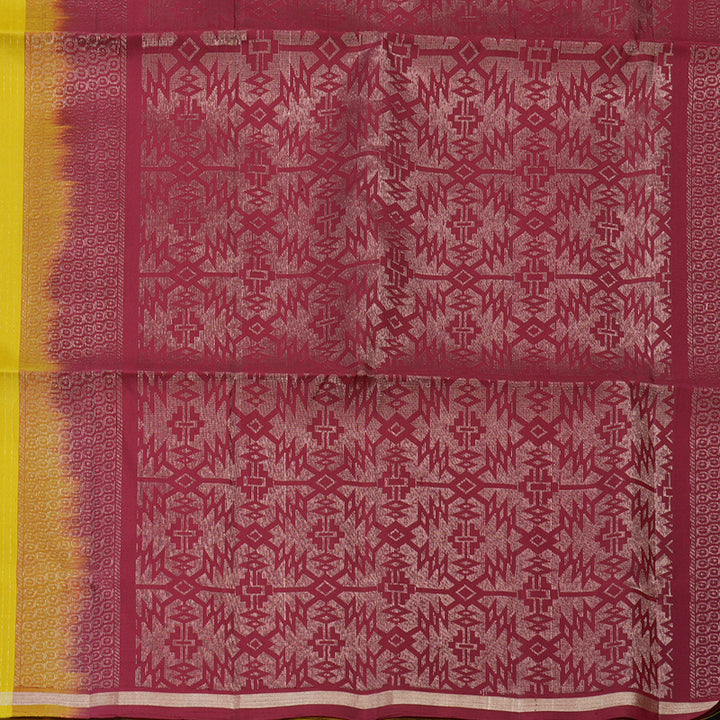 Hayagrivas Lemon Yellow Handloom Soft Silk Saree KSBE20I3-4