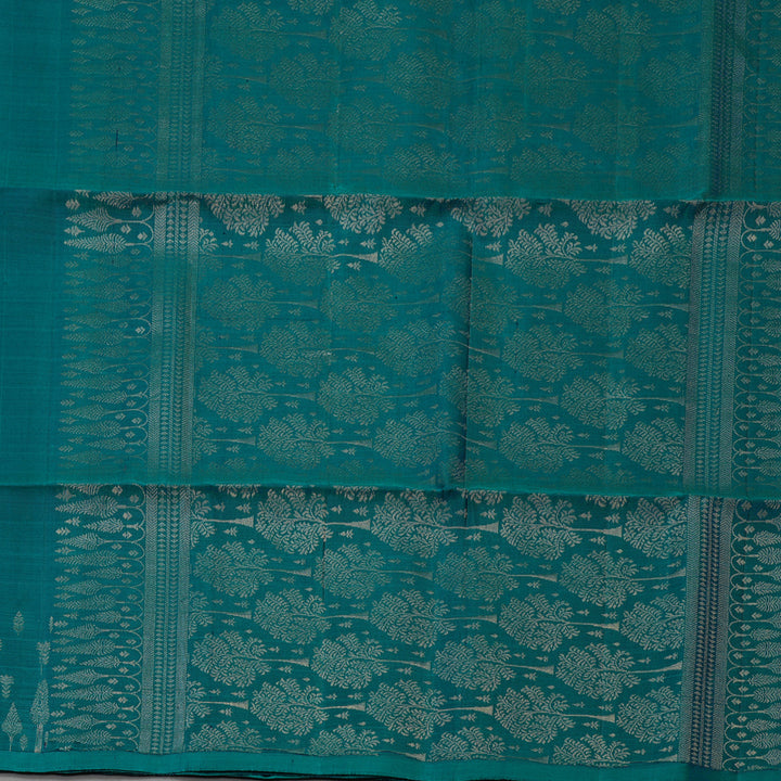 Hayagrivas Peacock Green Pure Soft Silk Saree KSBE20I4-1