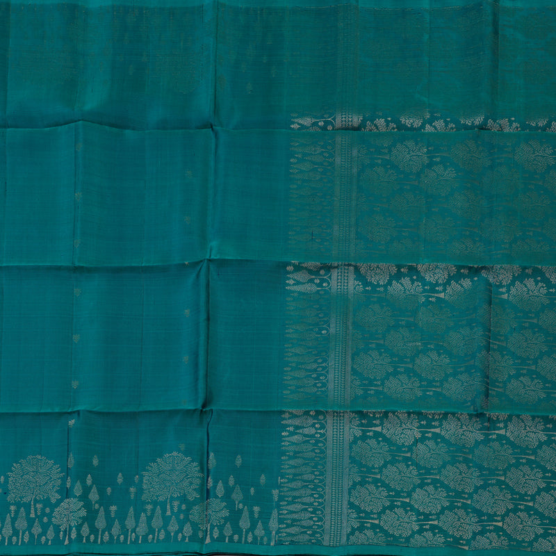 Hayagrivas Peacock Green Pure Soft Silk Saree KSBE20I4-1