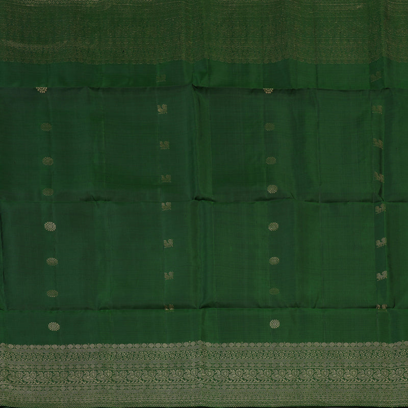 Hayagrivas Dark Mehandi Green Handloom Soft Silk Saree KSBE20I4-3
