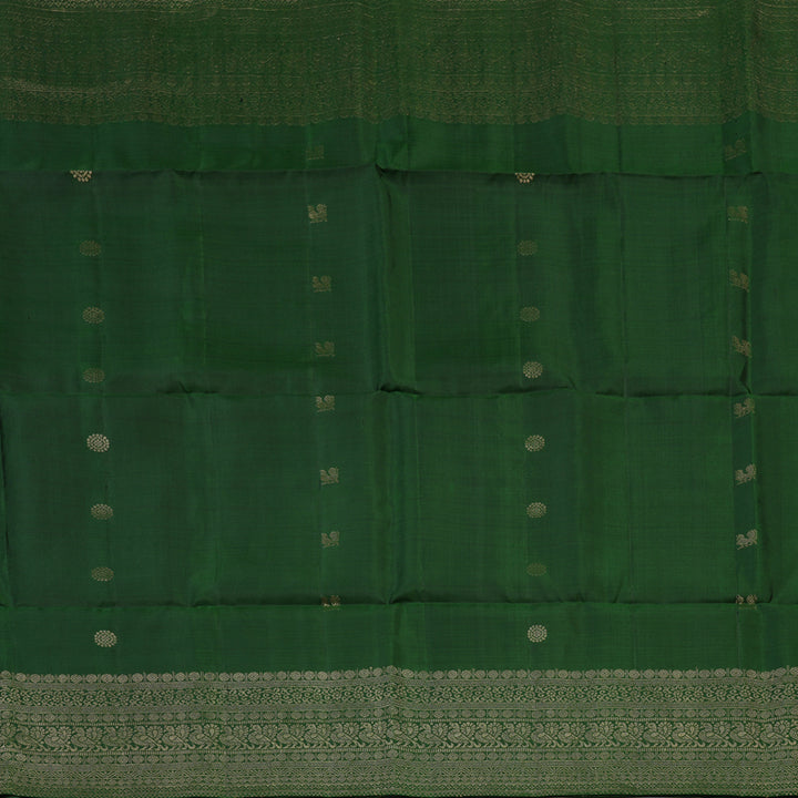 Hayagrivas Dark Mehandi Green Handloom Soft Silk Saree KSBE20I4-3