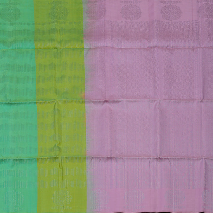 Hayagrivas Pista Green & Mint Green Pure Soft Silk Saree KSBE22I10-1