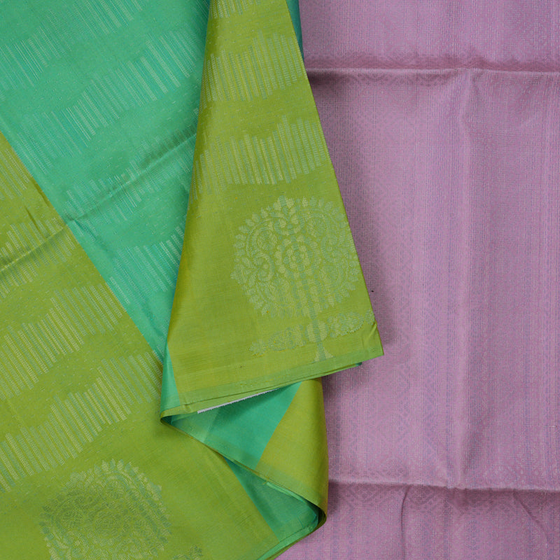 Hayagrivas Pista Green & Mint Green Pure Soft Silk Saree KSBE22I10-1