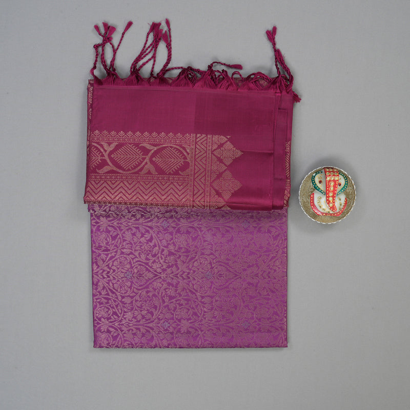 Hayagrivas Purple Handloom Soft Silk Saree KSBE22I13-1