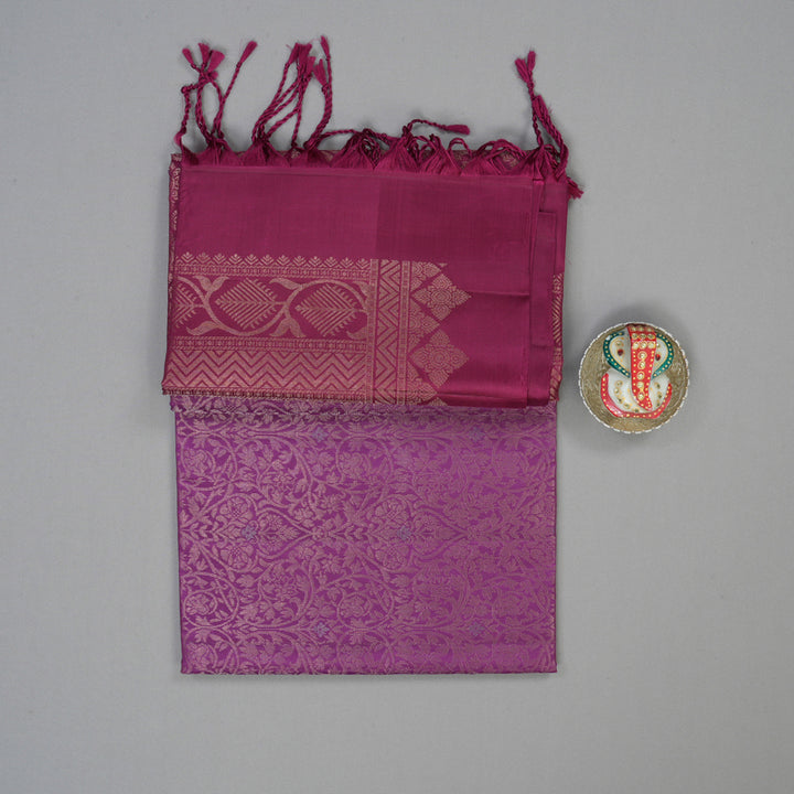 Hayagrivas Purple Handloom Soft Silk Saree KSBE22I13-1