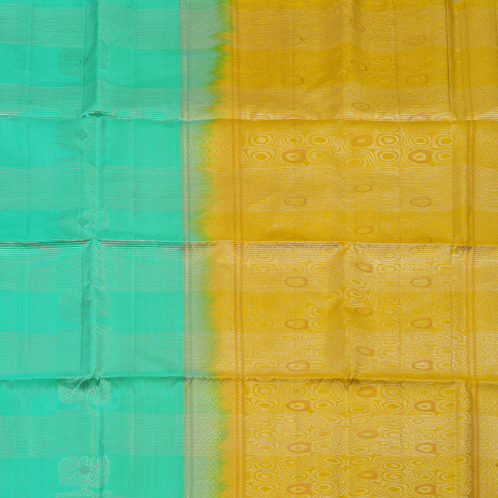 Hayagrivas Pastel Green Handloom Soft Silk Saree KSBE22I16-1
