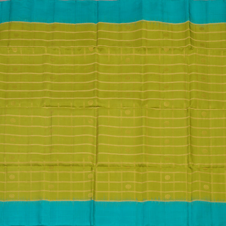 Hayagrivas Parrot Green Pure Soft Silk Saree KSBE22I18-1