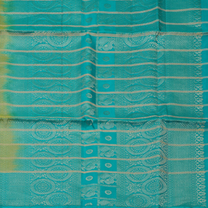 Hayagrivas Parrot Green Pure Soft Silk Saree KSBE22I18-1