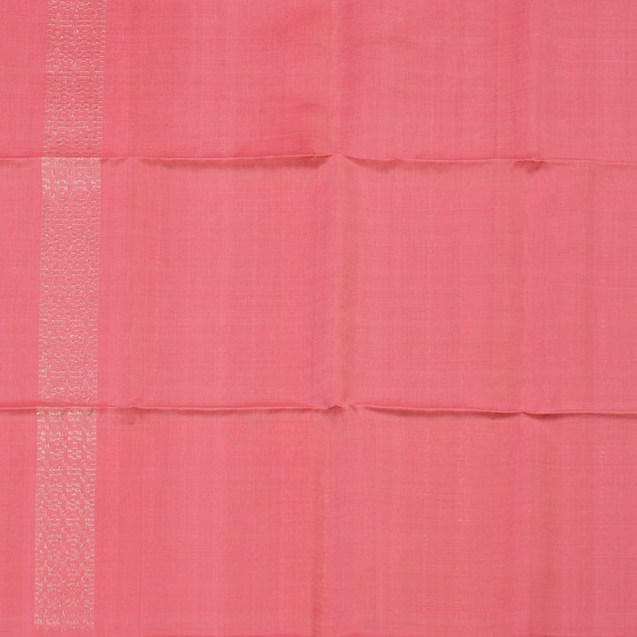 Hayagrivas Cream & Rose Pink Stripes Handloom Soft Silk Saree KSBE22I2-1
