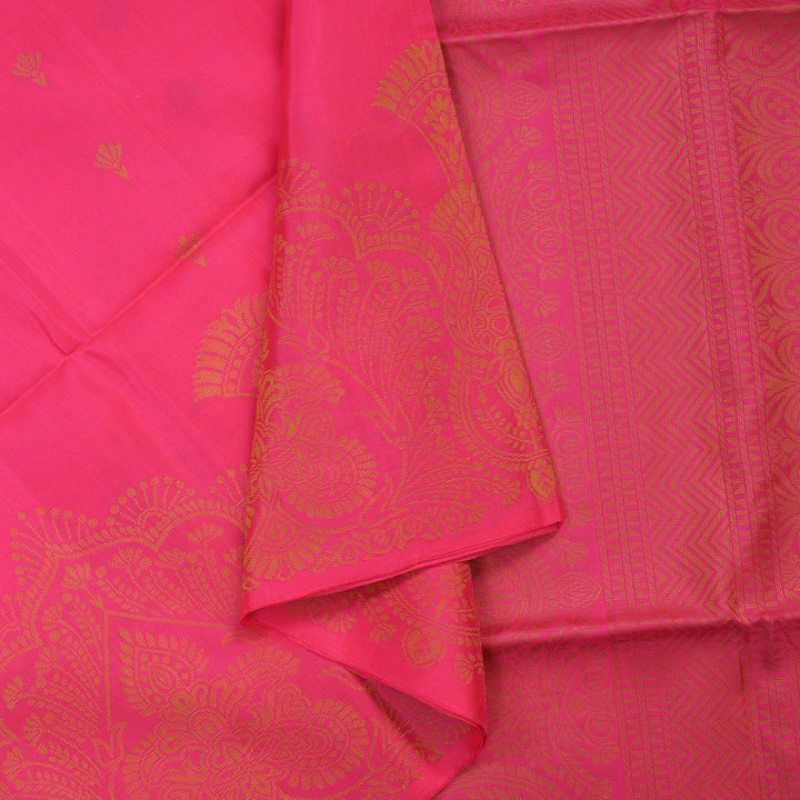 Hayagrivas Pink Pure Soft Silk Saree KSBE22I24-1