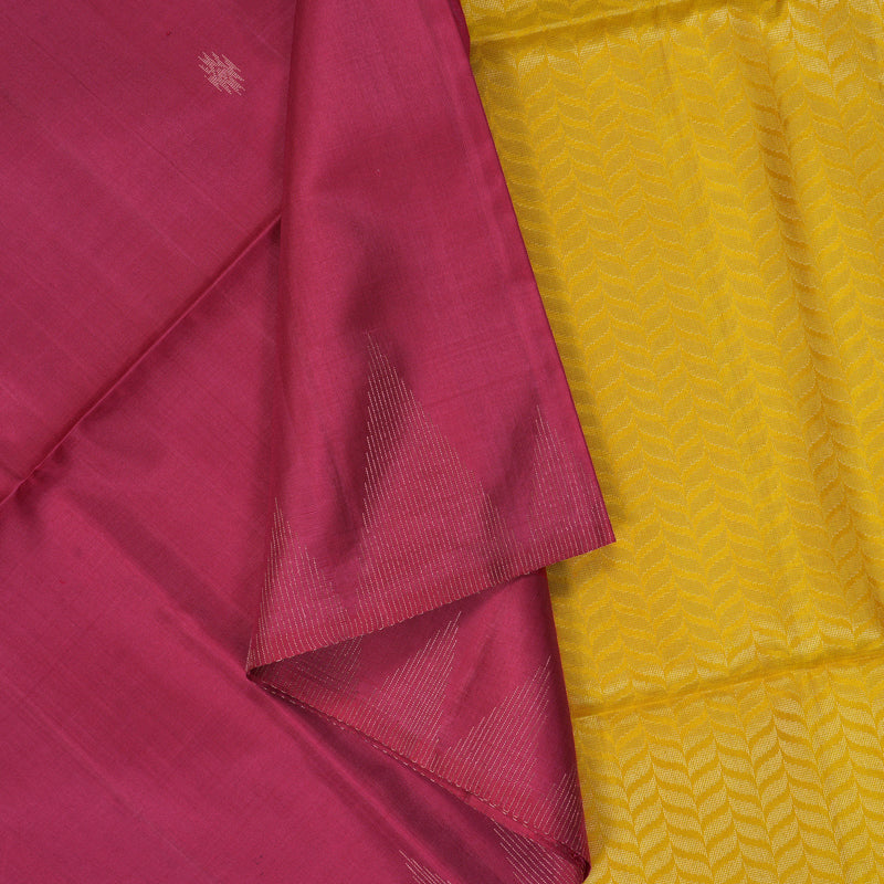 Hayagrivas Pink Handloom Soft Silk Saree KSBE22I29-1