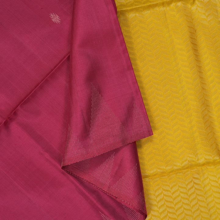 Hayagrivas Pink Handloom Soft Silk Saree KSBE22I29-1