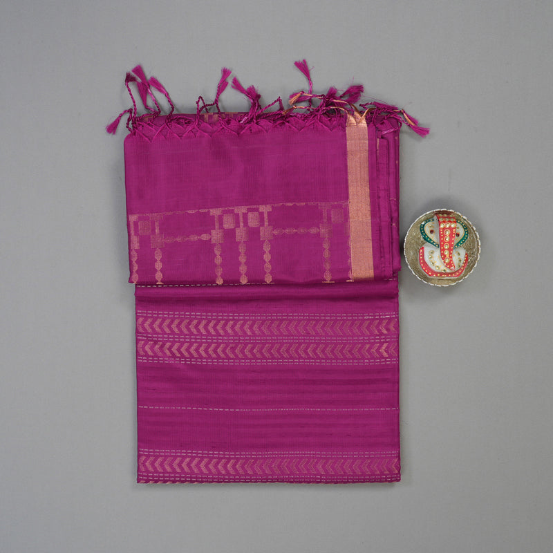 Hayagrivas Purple Pure Soft Silk Saree KSBE22I3-1