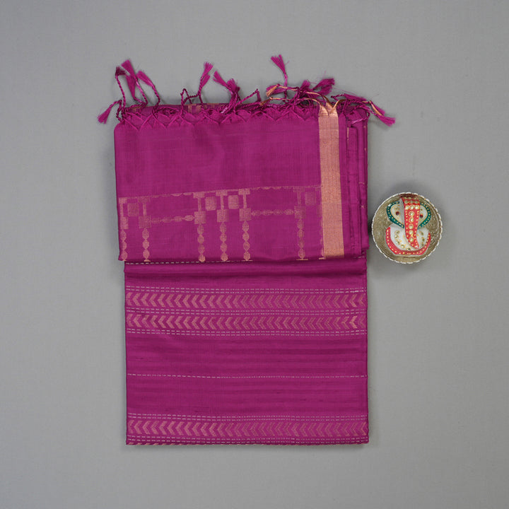 Hayagrivas Purple Pure Soft Silk Saree KSBE22I3-1