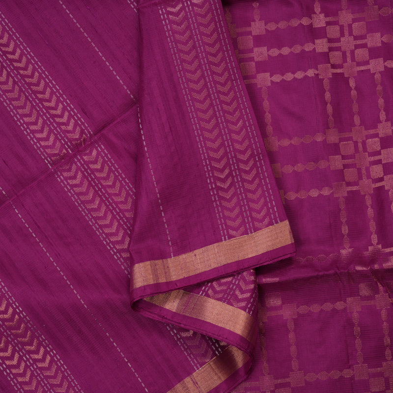 Hayagrivas Purple Pure Soft Silk Saree KSBE22I3-1