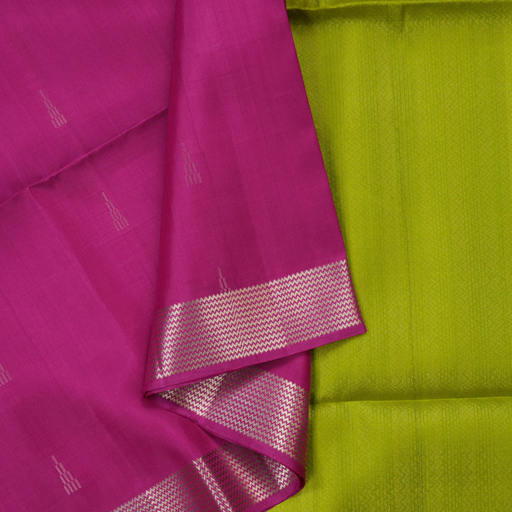 Hayagrivas Magenta Pure Soft Silk Saree KSBE24I1-1