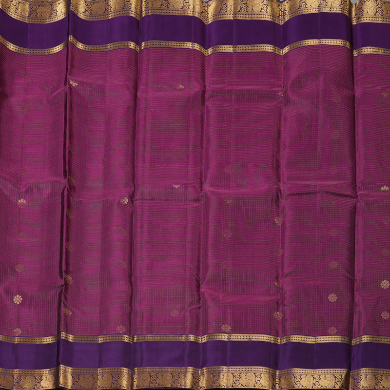 Hayagrivas Wine Purple Pure Soft Silk Saree KSBE24I15-1