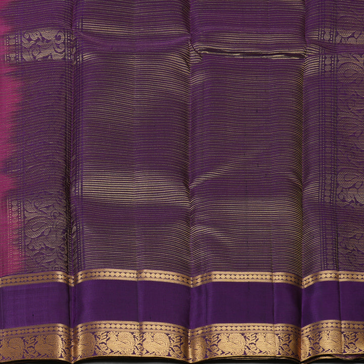 Hayagrivas Wine Purple Pure Soft Silk Saree KSBE24I15-1