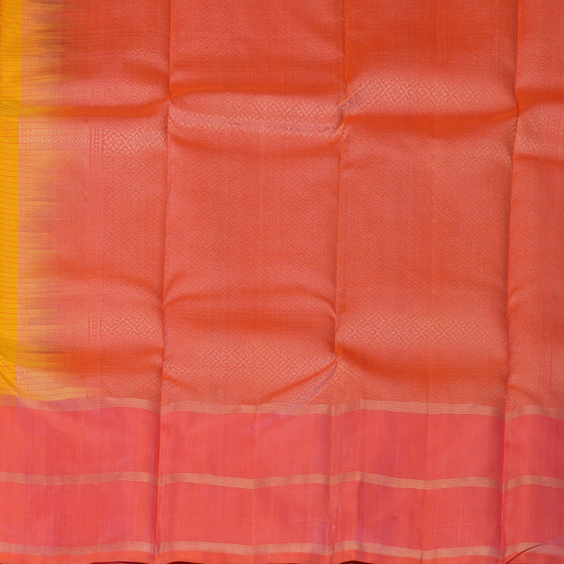 Hayagrivas Yellow Pure Soft Silk Saree KSBE24I8-1
