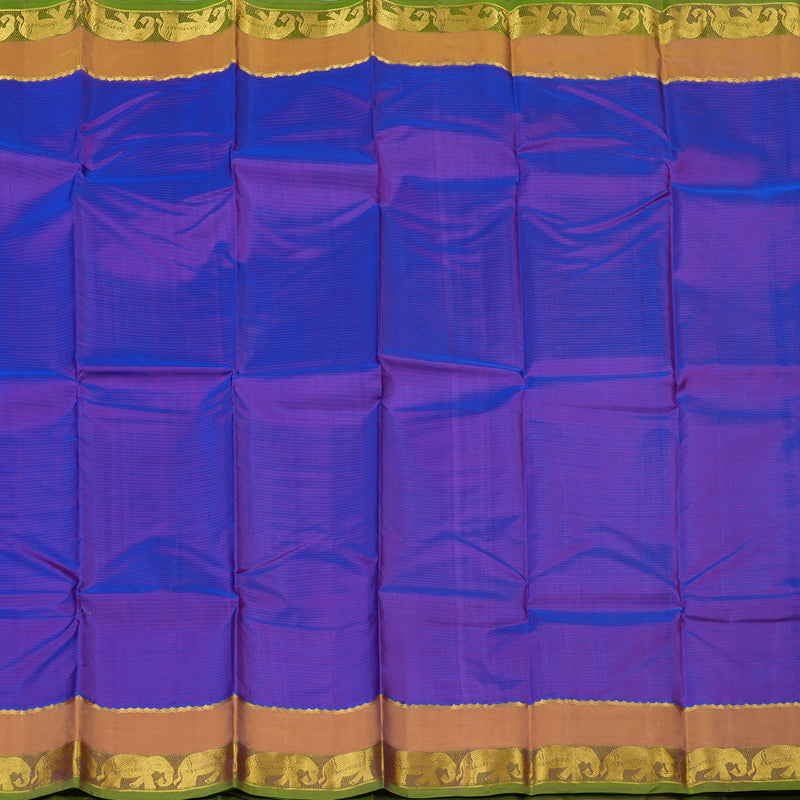 Hayagrivas Handloom Purple Kanjivaram Silk Saree with Orange Border KSBE25I2-26