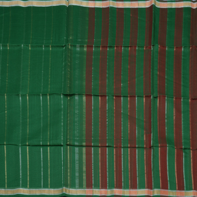 Hayagrivas Green Kora Silk Cotton Saree KSBE27I2-1