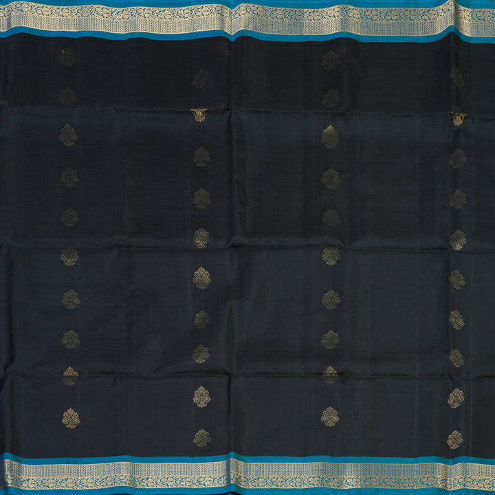Hayagrivas Black Handloom Soft Silk Saree KSBE28I2-11