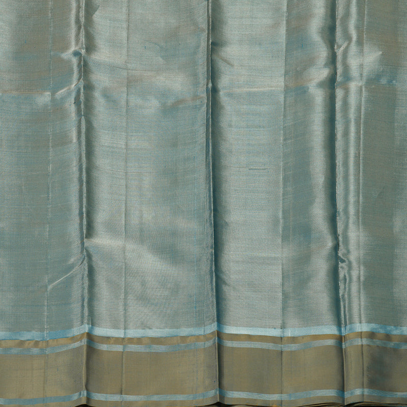 Hayagrivas Teal Blue Pure Soft Silk Saree KSBE28I2-4