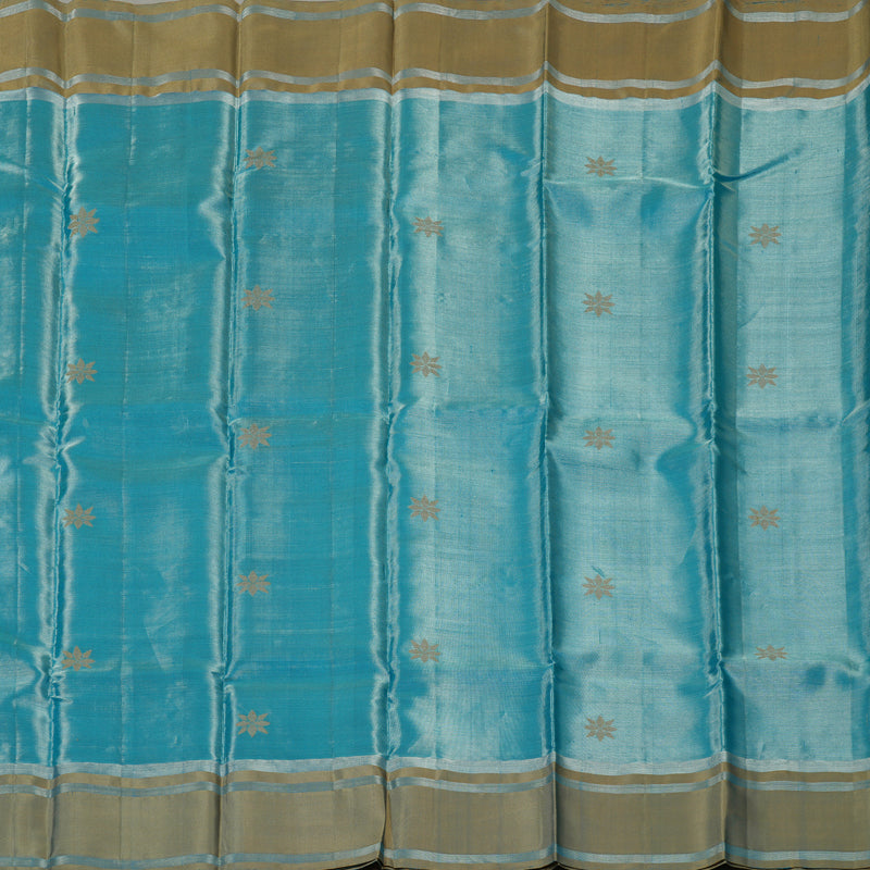 Hayagrivas Teal Blue Pure Soft Silk Saree KSBE28I2-4