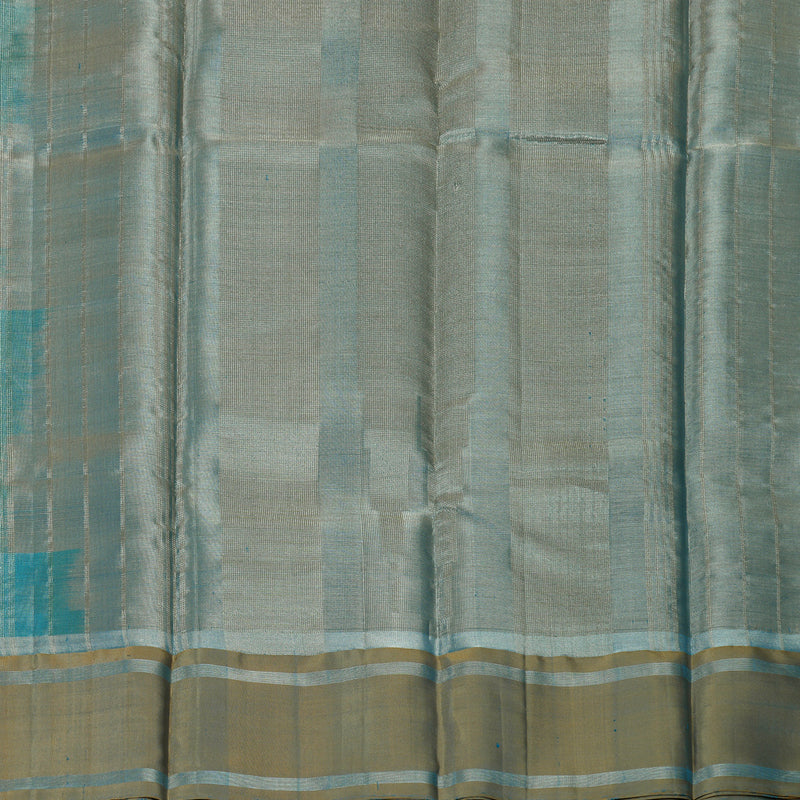 Hayagrivas Teal Blue Pure Soft Silk Saree KSBE28I2-4