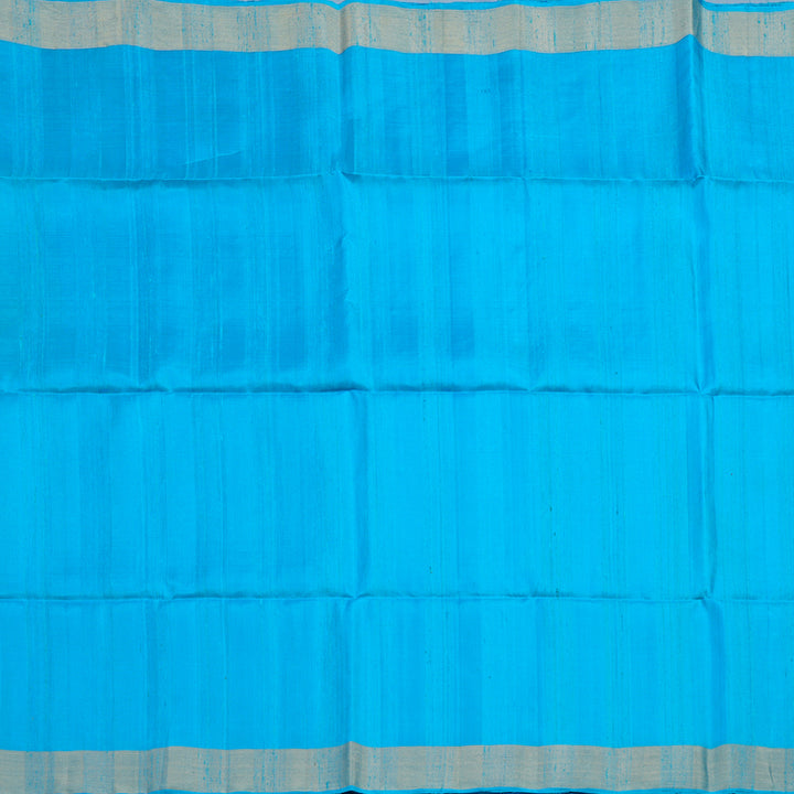 Hayagrivas Sky Blue Handloom Soft Silk Saree KSBE28I3-1