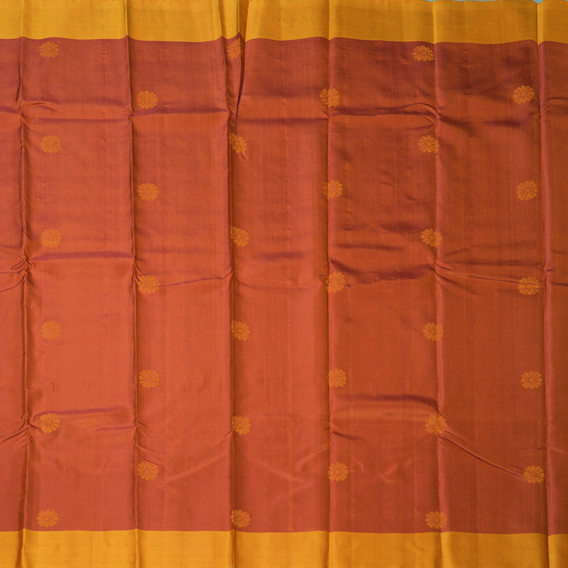 Hayagrivas Rust Orange Pure Soft Silk Saree KSBE28I3-3