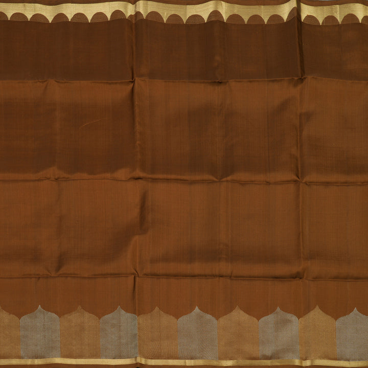 Hayagrivas Rust Brown Pure Soft Silk Saree KSBE28I3-4