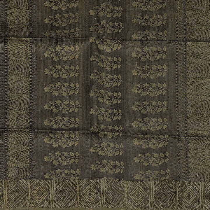Hayagrivas Grey Pure Soft Silk Saree KSBE28I4-6