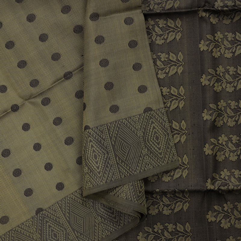 Hayagrivas Grey Pure Soft Silk Saree KSBE28I4-6