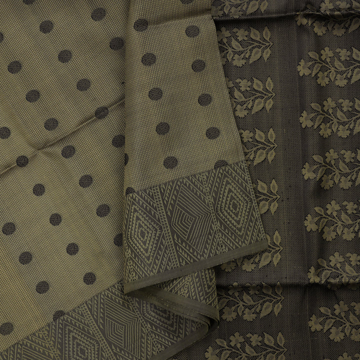 Hayagrivas Grey Pure Soft Silk Saree KSBE28I4-6