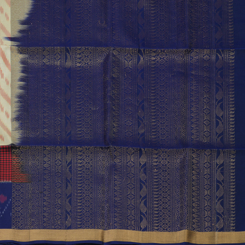 Hayagrivas Sandal Pure Ikkat Soft Silk Saree KSBE28I5-2