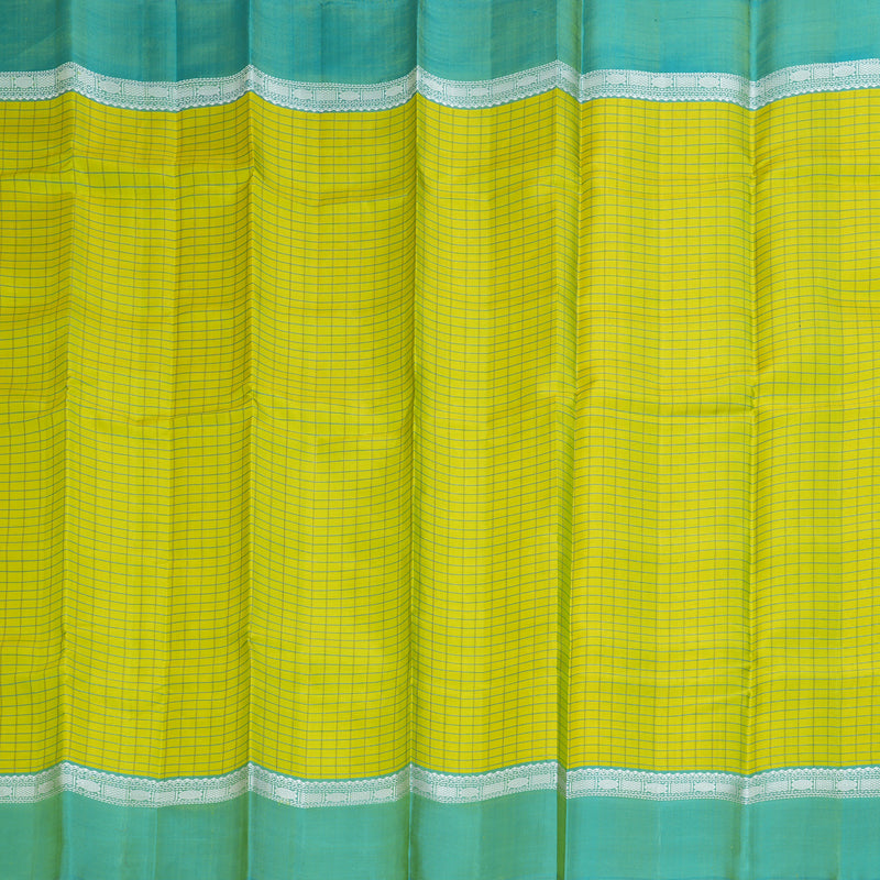 Hayagrivas Handloom Lime Green Kanjivaram Silk Saree KSBE29I6-3