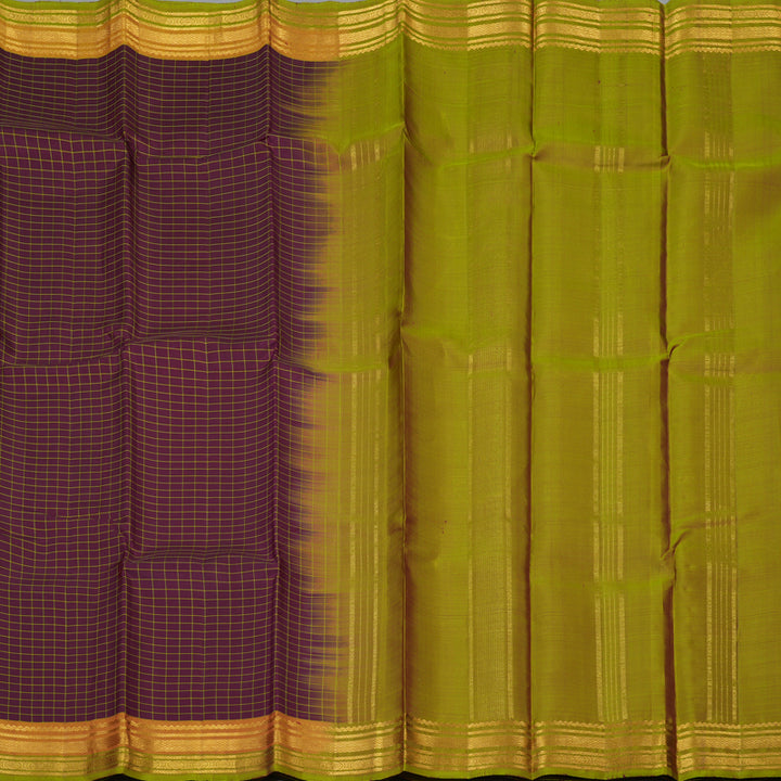 Hayagrivas Handloom Burgundy Kanjivaram Silk Saree KSBE29I8-1