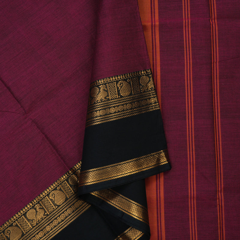 Hayagrivas Wine Pure Chettinad Cotton Saree KSBE2H2-11