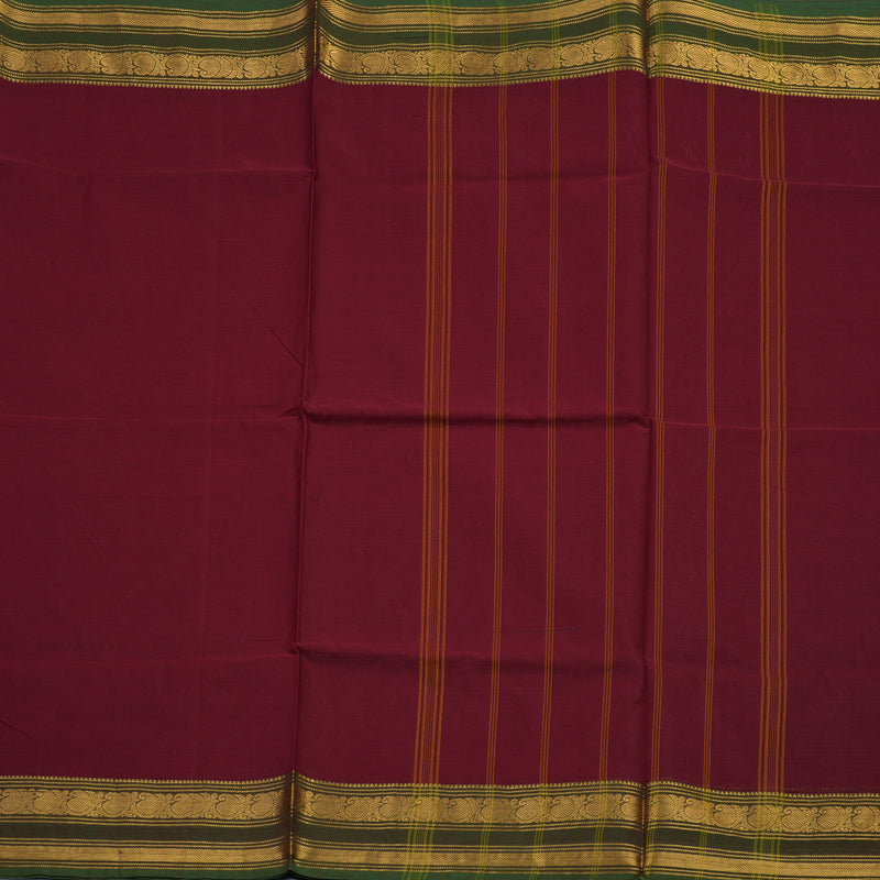 Hayagrivas Maroon Pure Chettinad Cotton Saree KSBE2H2-26