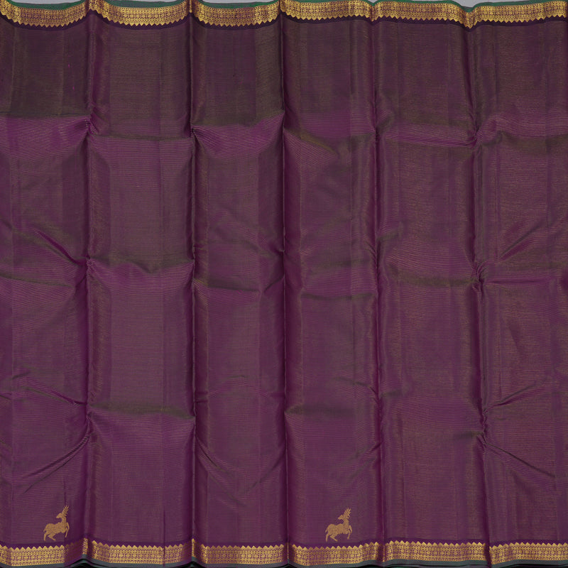 Hayagrivas Handloom Violet Kanjivaram Silk Saree KSBE4H13-3