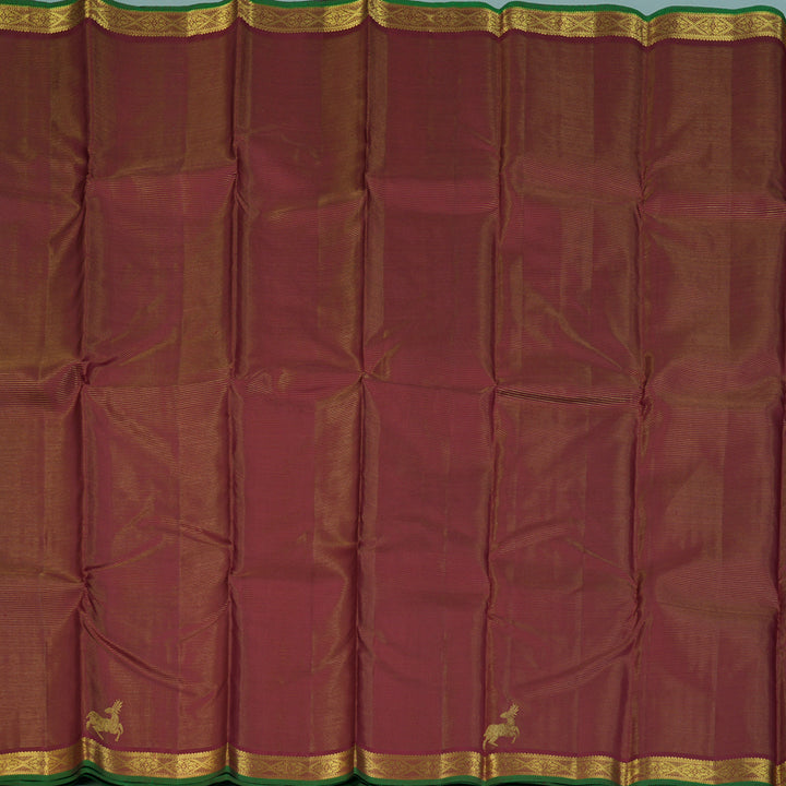 Hayagrivas Handloom Maroon Kanjivaram Silk Saree KSBE4H13-4
