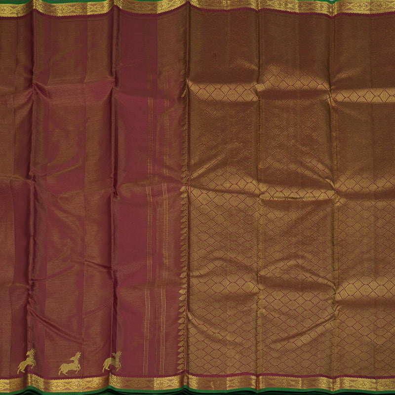 Hayagrivas Handloom Maroon Kanjivaram Silk Saree KSBE4H13-4
