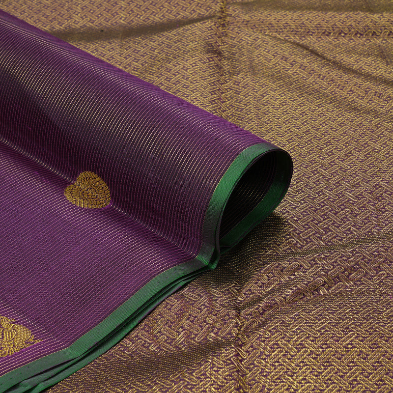 Hayagrivas Handloom Purple Kanjivaram Silk Saree KSBE4H14-1