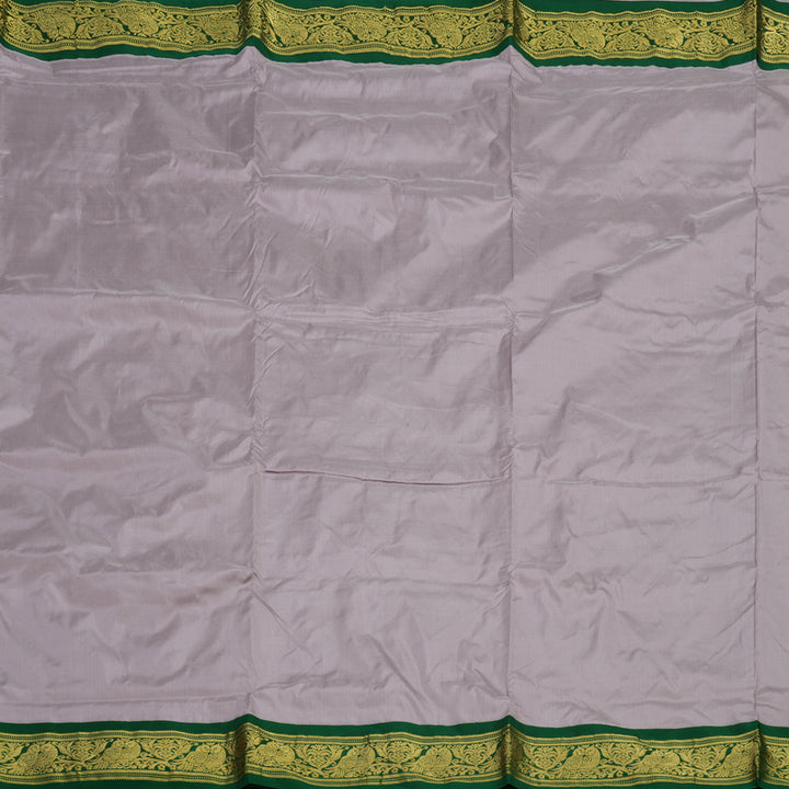Hayagrivas Handloom Dusky Lilac Ten Yards Silk Madisar Saree KSBE59K1-1