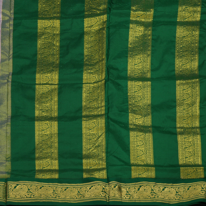Hayagrivas Handloom Dusky Lilac Ten Yards Silk Madisar Saree KSBE59K1-1