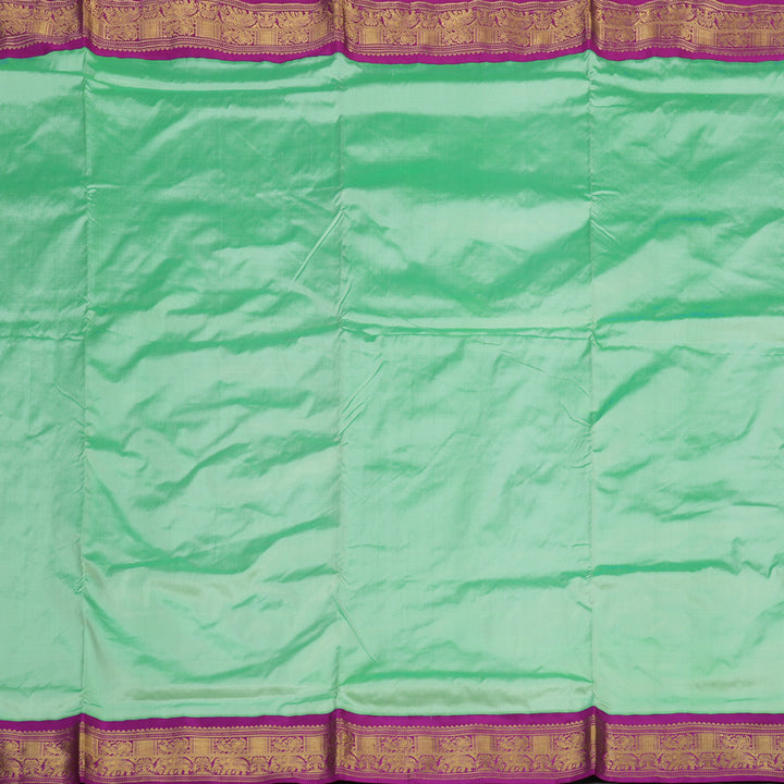 Hayagrivas Handloom Pastel Green Ten Yards Silk Madisar KSBE59K1-23