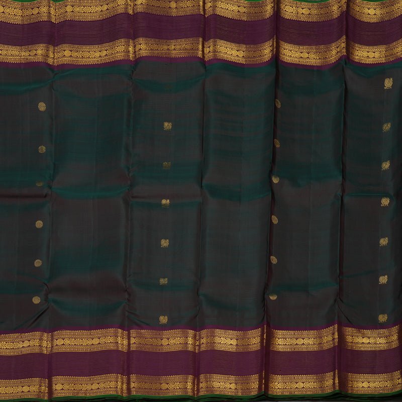 Hayagrivas Handloom Deep Manthalir Kanjivaram Silk Saree with Violet border KSBE5H10-3