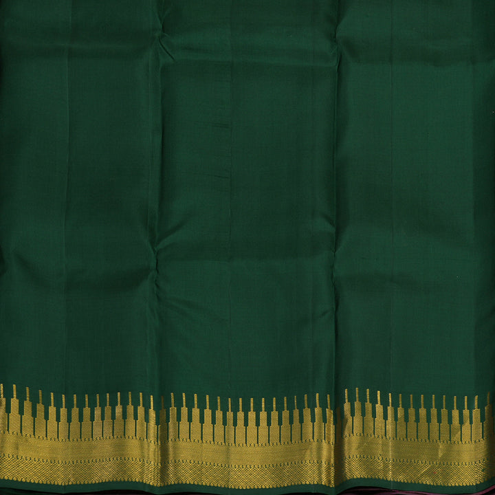 Hayagrivas Handloom Wine Purple Kanjivaram Silk Saree KSBE5H12-3
